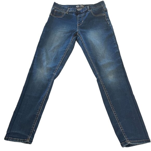 Wonder Nation Jeans Girls 10/12 Jeggings Denim Blue Skinny Straight Leg - Picture 1 of 8
